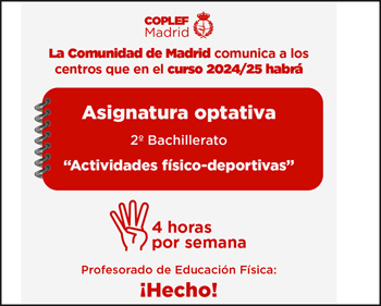 La Comunidad admite la optativa de actividad deportiva en Bachillerato
